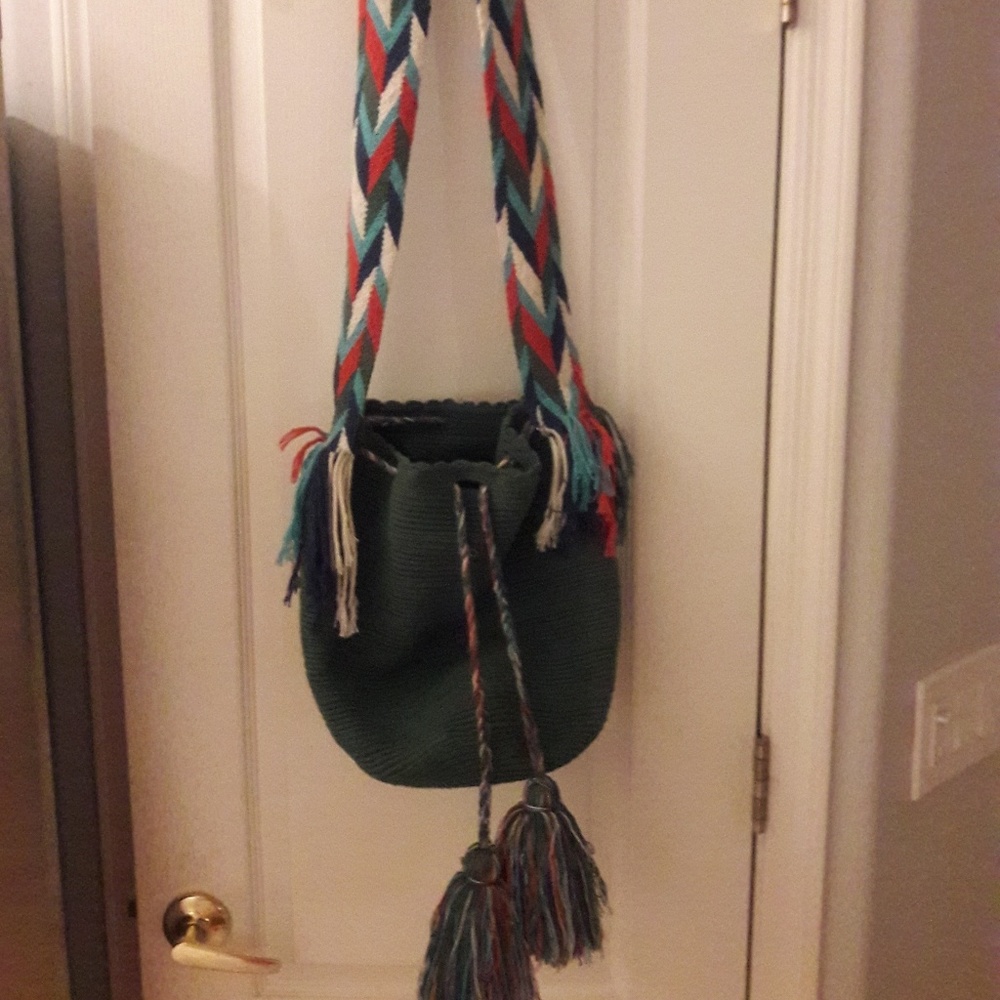 Cross Body BO Ho Chic Hand Crochet Shoulder Bag